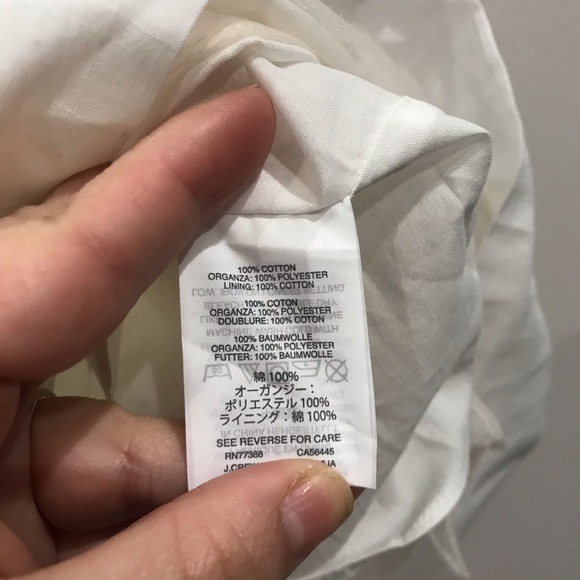 J. Crew Ruffle Eyelet Hem Spaghetti Strap Dress - Picture 7 of 12